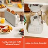 image:imageBELLA 10 speed Flip amp Store Countertop Blender  2 Slice Slim toaster Fitsanywhere Kitchenware Smart Toaster w 6 Shades Control amp Smoothie Blender w 48oz Capacity Pitcher Oatmilk