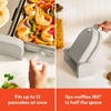 image:imageBELLA 10 x 20 in Ceramic FoldnStore Dual Temp Griddle  FlipnStore Ceramic Waffle Maker Fitsanywhere Kitchenware EverGood Ceramic Nonstick Coating Breakfast Essentials Oatmilk
