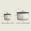 image:imageBELLA 15 Qt Slow Cooker  6 Qt Manual Slow Cooker with EverGood Ceramic Nonstick Coating 3 Temperature Setting Dishwasher Safe Stoneware Pot amp Tempered Glass Lid Tangle Free Cord Wrap Oatmilk