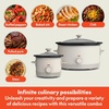 image:imageBELLA 15 Qt Slow Cooker  6 Qt Manual Slow Cooker with EverGood Ceramic Nonstick Coating 3 Temperature Setting Dishwasher Safe Stoneware Pot amp Tempered Glass Lid Tangle Free Cord Wrap Oatmilk