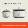 image:imageBELLA 15 Qt Slow Cooker  6 Qt Manual Slow Cooker with EverGood Ceramic Nonstick Coating 3 Temperature Setting Dishwasher Safe Stoneware Pot amp Tempered Glass Lid Tangle Free Cord Wrap Oatmilk
