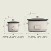 image:imageBELLA 15 Qt Slow Cooker  6 Qt Programmable Slow Cooker EverGood Ceramic Nonstick Coating Adjustable Temperature Dishwasher Safe Stoneware Pot amp Tempered Glass Lid Cool Touch Handles Oatmilk