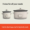 image:imageBELLA 15 Qt Slow Cooker  6 Qt Programmable Slow Cooker EverGood Ceramic Nonstick Coating Adjustable Temperature Dishwasher Safe Stoneware Pot amp Tempered Glass Lid Cool Touch Handles Oatmilk