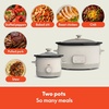 image:imageBELLA 15 Qt Slow Cooker  6 Qt Programmable Slow Cooker EverGood Ceramic Nonstick Coating Adjustable Temperature Dishwasher Safe Stoneware Pot amp Tempered Glass Lid Cool Touch Handles Oatmilk