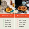 image:imageBELLA 2 slice Slim toaster  FlipnStore Ceramic Waffle Maker Fitsanywhere Kitchenware Waffle Iron w with EverGood Ceramic Nonstick Coating amp Smart Toaster w 6 Shades Control Oatmilk