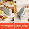 image:imageBELLA 2 slice Slim toaster  FlipnStore Ceramic Waffle Maker Fitsanywhere Kitchenware Waffle Iron w with EverGood Ceramic Nonstick Coating amp Smart Toaster w 6 Shades Control Oatmilk