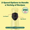 image:imageBELLA 2Speed Hand Immersion Blender with Whisk Attachment 250 Watt Red Immersion Blender with Dishwasher Safe Whisk amp Blending Attachments for Food Prep 14460Yellow