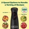 image:imageBELLA 2Speed Hand Immersion Blender with Whisk Attachment 250 Watt Red Immersion Blender with Dishwasher Safe Whisk amp Blending Attachments for Food Prep 14460Black