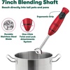 image:imageBELLA 2Speed Hand Immersion Blender with Whisk Attachment 250 Watt Red Immersion Blender with Dishwasher Safe Whisk amp Blending Attachments for Food Prep 14460Red