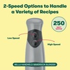 image:imageBELLA 2Speed Hand Immersion Blender with Whisk Attachment 250 Watt Red Immersion Blender with Dishwasher Safe Whisk amp Blending Attachments for Food Prep 14460Gray