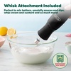 image:imageBELLA 2Speed Hand Immersion Blender with Whisk Attachment 250 Watt Red Immersion Blender with Dishwasher Safe Whisk amp Blending Attachments for Food Prep 14460Black