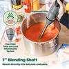 image:imageBELLA 2Speed Hand Immersion Blender with Whisk Attachment 250 Watt Red Immersion Blender with Dishwasher Safe Whisk amp Blending Attachments for Food Prep 14460Gray