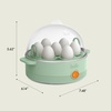 image:imageBELLA Egg Cooker Rapid Boiler amp Poacher Meal Prep Essential Family Sized Meals Make Up To 7 Large Boiled Eggs Dishwasher Safe Lid with CoolTouch Handles Poaching Tray Included BlackSeaglass