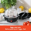 image:imageBELLA Egg Cooker Rapid Boiler amp Poacher Meal Prep Essential Family Sized Meals Make Up To 7 Large Boiled Eggs Dishwasher Safe Lid with CoolTouch Handles Poaching Tray Included BlackBlack