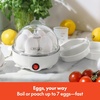 image:imageBELLA Egg Cooker Rapid Boiler amp Poacher Meal Prep Essential Family Sized Meals Make Up To 7 Large Boiled Eggs Dishwasher Safe Lid with CoolTouch Handles Poaching Tray Included BlackWhite