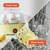 image:imageBELLA Egg Cooker Rapid Boiler amp Poacher Meal Prep Essential Family Sized Meals Make Up To 7 Large Boiled Eggs Dishwasher Safe Lid with CoolTouch Handles Poaching Tray Included BlackYellow