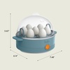 image:imageBELLA Egg Cooker Rapid Boiler amp Poacher Meal Prep Essential Family Sized Meals Make Up To 7 Large Boiled Eggs Dishwasher Safe Lid with CoolTouch Handles Poaching Tray Included BlackSurf