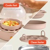 image:imageBELLA Egg Cooker Rapid Boiler amp Poacher Meal Prep Essential Family Sized Meals Make Up To 7 Large Boiled Eggs Dishwasher Safe Lid with CoolTouch Handles Poaching Tray Included BlackBlossom