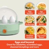 image:imageBELLA Egg Cooker Rapid Boiler amp Poacher Meal Prep Essential Family Sized Meals Make Up To 7 Large Boiled Eggs Dishwasher Safe Lid with CoolTouch Handles Poaching Tray Included BlackSeaglass