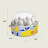 image:imageBELLA Egg Cooker Rapid Boiler amp Poacher Meal Prep Essential Family Sized Meals Make Up To 7 Large Boiled Eggs Dishwasher Safe Lid with CoolTouch Handles Poaching Tray Included BlackBlue Lemon Drop