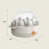 image:imageBELLA Egg Cooker Rapid Boiler amp Poacher Meal Prep Essential Family Sized Meals Make Up To 7 Large Boiled Eggs Dishwasher Safe Lid with CoolTouch Handles Poaching Tray Included BlackOatmilk