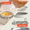 image:imageBELLA Egg Cooker Rapid Boiler amp Poacher Meal Prep Essential Family Sized Meals Make Up To 7 Large Boiled Eggs Dishwasher Safe Lid with CoolTouch Handles Poaching Tray Included BlackOatmilk