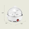 image:imageBELLA Egg Cooker Rapid Boiler amp Poacher Meal Prep Essential Family Sized Meals Make Up To 7 Large Boiled Eggs Dishwasher Safe Lid with CoolTouch Handles Poaching Tray Included BlackWhite