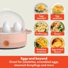 image:imageBELLA Egg Cooker Rapid Boiler amp Poacher Meal Prep Essential Family Sized Meals Make Up To 7 Large Boiled Eggs Dishwasher Safe Lid with CoolTouch Handles Poaching Tray Included BlackBlossom
