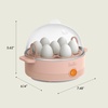 image:imageBELLA Egg Cooker Rapid Boiler amp Poacher Meal Prep Essential Family Sized Meals Make Up To 7 Large Boiled Eggs Dishwasher Safe Lid with CoolTouch Handles Poaching Tray Included BlackBlossom