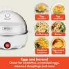 image:imageBELLA Egg Cooker Rapid Boiler amp Poacher Meal Prep Essential Family Sized Meals Make Up To 7 Large Boiled Eggs Dishwasher Safe Lid with CoolTouch Handles Poaching Tray Included BlackWhite