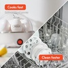 image:imageBELLA Egg Cooker Rapid Boiler amp Poacher Meal Prep Essential Family Sized Meals Make Up To 7 Large Boiled Eggs Dishwasher Safe Lid with CoolTouch Handles Poaching Tray Included BlackWhite