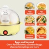image:imageBELLA Egg Cooker Rapid Boiler amp Poacher Meal Prep Essential Family Sized Meals Make Up To 7 Large Boiled Eggs Dishwasher Safe Lid with CoolTouch Handles Poaching Tray Included BlackYellow