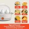 image:imageBELLA Egg Cooker Rapid Boiler amp Poacher Meal Prep Essential Family Sized Meals Make Up To 7 Large Boiled Eggs Dishwasher Safe Lid with CoolTouch Handles Poaching Tray Included BlackOatmilk