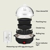 image:imageBELLA Egg Cooker Rapid Boiler amp Poacher Meal Prep Essential Family Sized Meals Make Up To 7 Large Boiled Eggs Dishwasher Safe Lid with CoolTouch Handles Poaching Tray Included BlackBlack