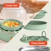 image:imageBELLA Egg Cooker Rapid Boiler amp Poacher Meal Prep Essential Family Sized Meals Make Up To 7 Large Boiled Eggs Dishwasher Safe Lid with CoolTouch Handles Poaching Tray Included BlackSeaglass
