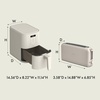 image:imageBELLA Slim 2 Slice Toaster  4Qt Slim Air Fryer Fitsanywhere Kitchenware Small Air Fryer w 6 Preset Cooking Options and Slim Toaster w 6 Shades Control Oatmilk