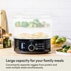 image:imageBELLA Two Tier Food Steamer with Stackable Baskets amp Removable Base for Fast Simultaneous Cooking  Auto Shutoff amp Boil Dry Protection 74 QT Black