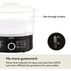 image:imageBELLA Two Tier Food Steamer with Stackable Baskets amp Removable Base for Fast Simultaneous Cooking  Auto Shutoff amp Boil Dry Protection 74 QT Black