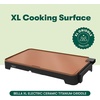 image:imageBella 12 x 22 in Ceramic Griddle OatmilkCopper