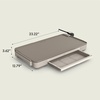 image:imageBella 12 x 22 in Ceramic Griddle OatmilkOatmilk  Tray