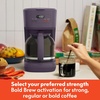 image:imageBella 12Cup Programmable Coffee Maker Auto Shutoff 900WPlum