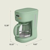 image:imageBella 12Cup Programmable Coffee Maker Auto Shutoff 900WSeaglass