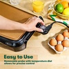 image:imagebella 10x16 Ceramic NonToxic Nonstick Griddle CopperBlack