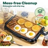 image:imagebella 10x16 Ceramic NonToxic Nonstick Griddle CopperBlack