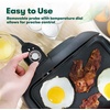 image:imagebella 10x18 Electric Griddle NonToxic with Warming Tray CopperBlack10 x 18