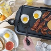 image:imagebella 10x18 Electric Griddle NonToxic with Warming Tray CopperBlack10 x 18