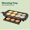 image:imagebella 10x18 Electric Griddle NonToxic with Warming Tray CopperBlack10 x 18