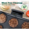 image:imagebella 10x18 Electric Griddle NonToxic with Warming Tray CopperBlack10 x 18