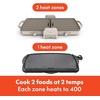 image:imagebella 10x20 Fold and Store Griddle NonToxic Ceramic Coating OatmilkOatmilk