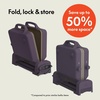 image:imagebella 10x20 Fold and Store Griddle NonToxic Ceramic Coating OatmilkPlum
